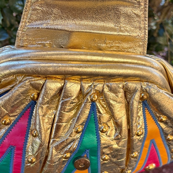 Vintage Samir Gold and Multicolor Bag - Picture 10 of 15